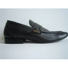 Chaussures de bureau en cuir PU noir